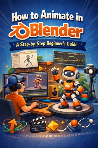 How to Animate in Blender for Beginners (Step-by-Step Guide)