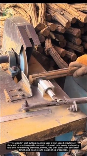 Incredible Wooden Stick Cutting Machine | DIY High-Speed Wood Rod Trimming Tool for Workshop