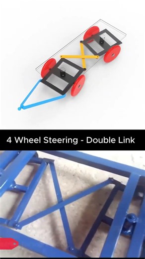 How 4-Wheel Steering Works | Double Link Mechanism Explained