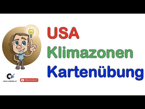 USA Climate Zones Map Exercise