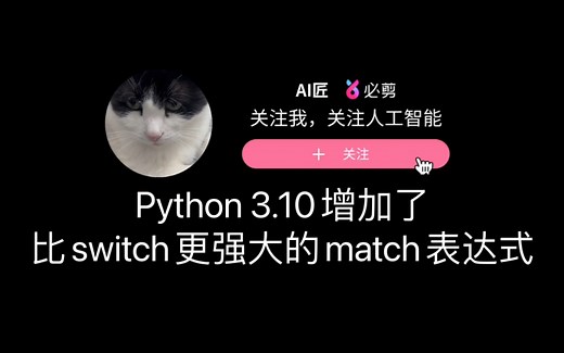 Python 3.10增加了比switch更强大的match表达式