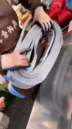 Polyester webbing lifting sling binding process efficient method #shorts