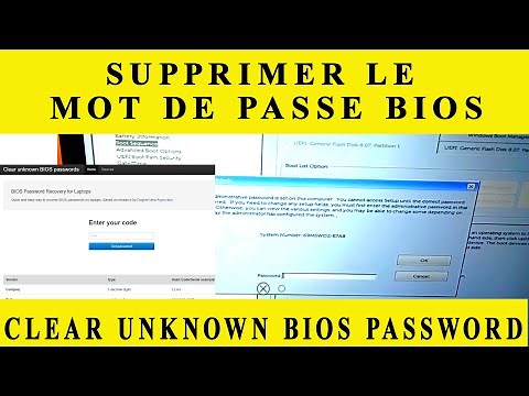 Lost or forgotten BIOS password, how to remove it? Laptop.