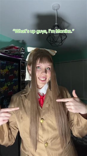 Monika reintroducing herself to the player every time she k/lls one of her club members and starts over 💔 #dokidokilitertureclub #monikacosplay #ddlccosplay #ddlc #justmonika