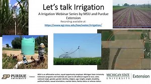 Irrigation Webinar Series - Session 6, September 15