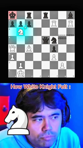 ♟️ Knight’s Brilliant Move That Shocked Everyone! 🔥 | Genius Chess Tactic 🤯#Chess #BrilliantMove