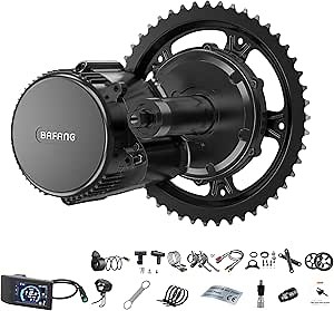 Amazon.com : BAFANG BBS02 48V 750W Mid Drive Kits Mid Motor Ebike Conversion Kits with Chainring Wheel and LCD Display(No Battery) : Sports & Outdoors