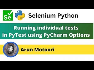 Running individual tests in PyTest using PyCharm options (PyTest - Part 23)