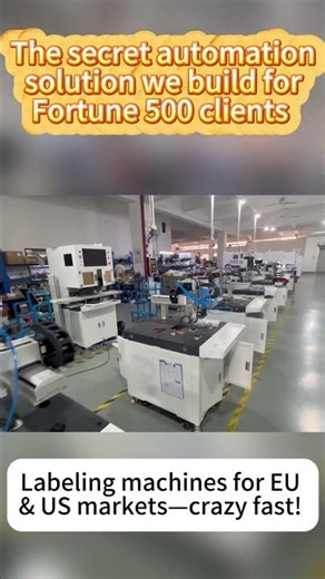 Intelligent labeling, high-efficiency production!#visuallabelingmachine#SmartDevice#ChinaFactory
