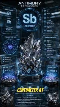 Antimony #information #informative #history #worldbook #learn #chemistry