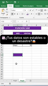 Aprende cómo usar la función VAR en Excel para analizar la estabilidad o dispersión de tus datos. Perfecta para reportes, análisis financiero o control de ventas. #excel #estadistica #virales #fblifestyle | Kevin Ramirez
