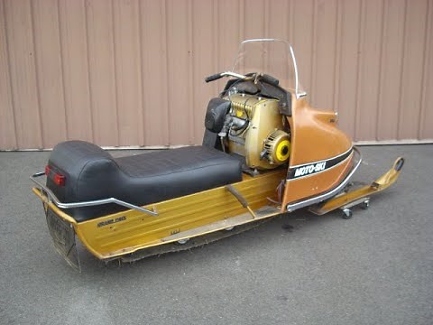 1970 Moto Ski Grand Prix 634 --- Hear it Run --- Original condition vintage snowmobile