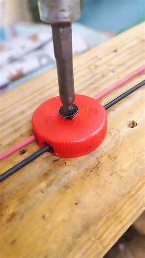 Electrical cable clamps from plastic bottle caps #tips #tricks #ideas