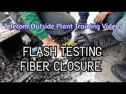 Flash Testing Fiber Splice Dome Closure