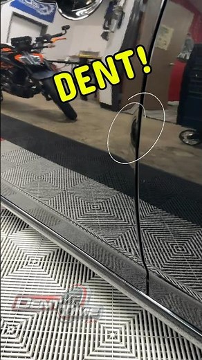 How I Fixed This Door Edge Dent: Paintless Dent Repair Technique #cardentrepair #dentremoval