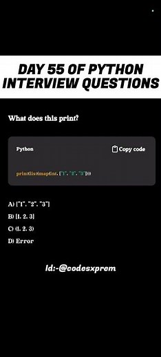 Day 55 | Python Interview prep | Tricky question #shorts #shortvideo #ytshorts #effectking #trending