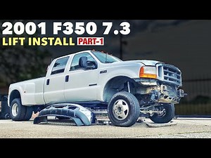 4" LIFT INSTALL (Part 1) - 2001 Ford F350 7.3 4x4 Dually Powerstroke - 4-6" upgraded Bilstein shocks