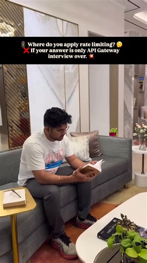 Nikhlesh Patle | Technical Architect - 10+ Years on Instagram: "🧠 Rate Limiting — Practical Production & Interview Impact ⸻ 🧩 1️⃣ API Gateway Is NOT the Only Place Most people stop here — interviews don’t. ✅ What API Gateway gives • 🌐 Global throttling • 🔑 Per API key / user / IP limits • 🛡️ First line of defense ❌ What it cannot do well • 🚫 Business-aware limits • 🚫 Internal service protection ✨ Gateway-only rate limiting = shallow design. ⸻ ⚖️ 2️⃣ Load Balancer Level (Traffic Control) R