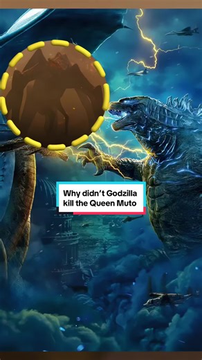 Why did Godzilla spare the Queen Muto at the end of the movie? #movies #film #fyp #monster #foryoupage