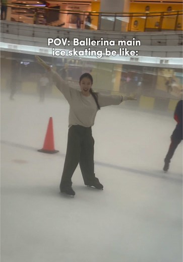 Ballet Dancer Tries Ice Skating: Fun Moments