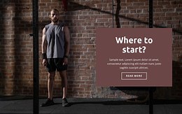 How to start a sport - Html Code Example by Nicepage