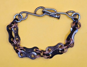 Patina Bicycle Chain Bracelet - Etsy