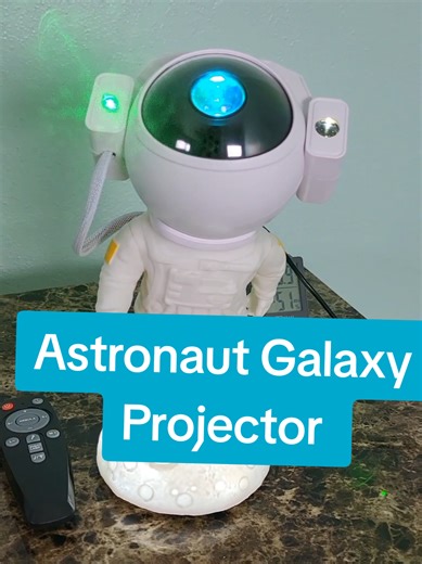 This astronaut galaxy projector is my new favorite part of my night routine. No noise, remote-controlled, and the most peaceful stars on your ceiling or walls. So relaxing! Also a great vibe for a party, theater room or a great night light. #galaxyprojector #nightroutine #relaxingvibes #roomglowup #starrynight #giftideas #astronautprojector #bedroomvibes #planetariumvibes