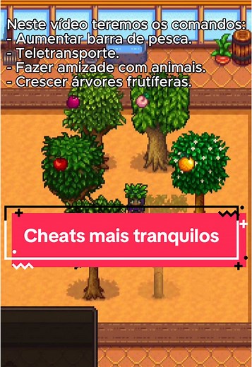 Dicas para utilizar cheats em Stardew Valley