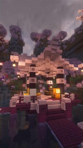 the island is changing… 🌸⛩️ #minecraft #minecraftshorts #minecraftbuilding #minecraftlongplay