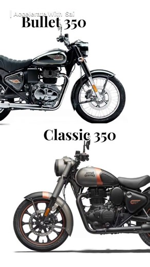 Sai Mali | Auto World on Instagram: "Bullet 350 Vs Classic 350 😲 | Full Comparison || #shorts #reels #instagood #instafeed #bullet350 #classic350 #royalenfield #bikelovers #bikes #acceleratewithsai YOUR CHOICE ❓️"