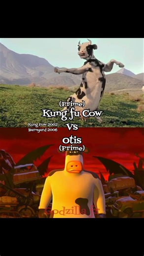 Kung fu Cow vs. Otis