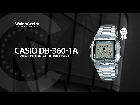 Casio DB-360-1A Classic Databank Stainless Steel Unisex Wrist Watch Review
