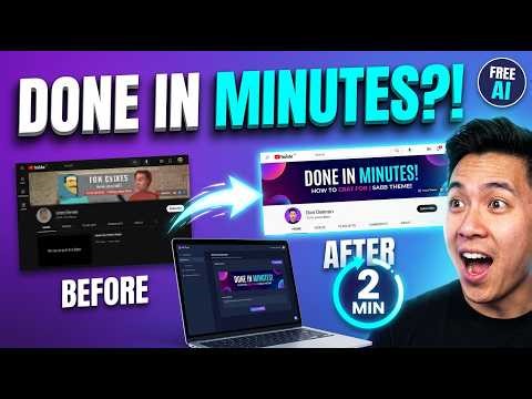 Create a Perfect Youtube Banner in MINUTES with AI (FREE)