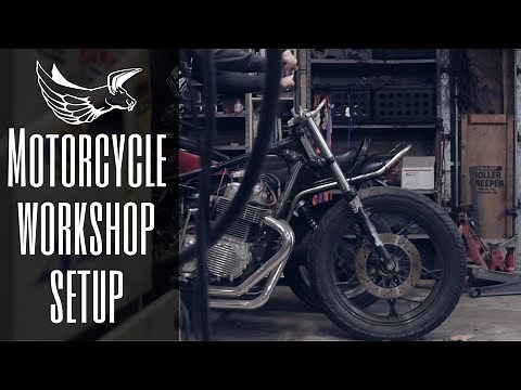 Motorcycle Workshop Setup - Garage Makeover on a budget