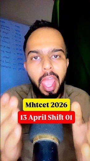 Mhtcet 2026🚨🚨13 april Shift 01 All Questions Paper analysis😱🚨| #mhtcet2026 Big update