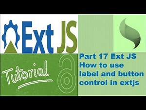 How to use extjs label and button xtypes in extjs