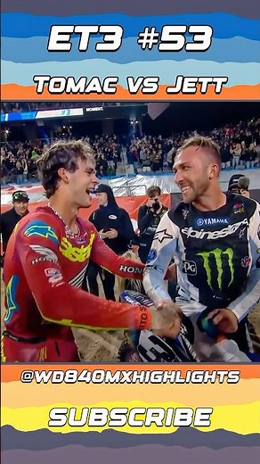 Eli Tomac vs Jett Lawrence - 2025 San Diego Supercross #elitomac #supercross #motocross