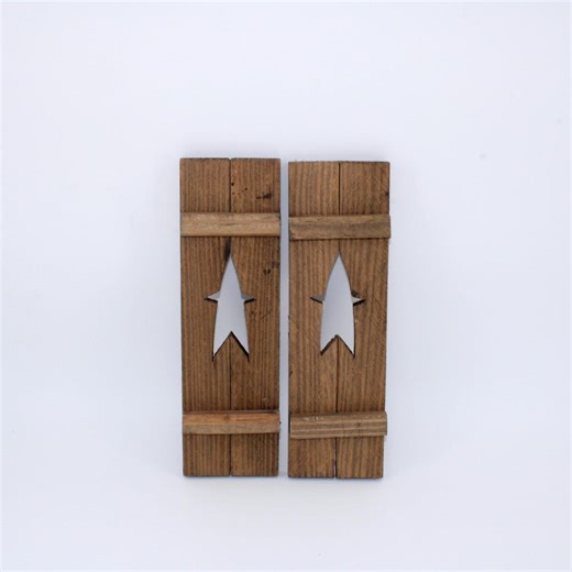 Mini Wood Shutters Set of Two - Etsy