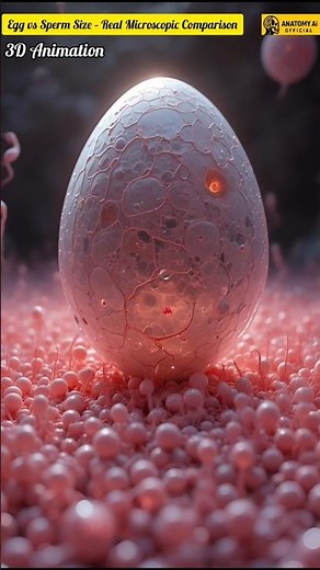 Egg vs Sperm Size – Real Microscopic Comparison | Shocking Reality
