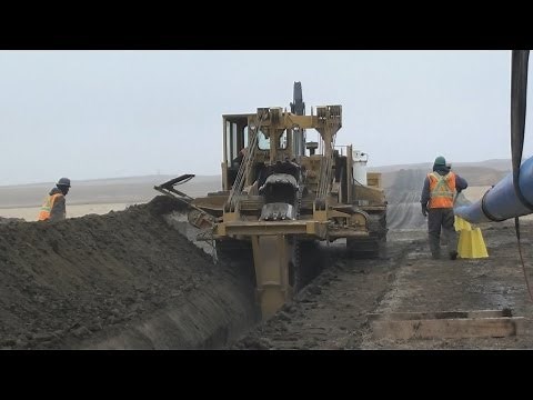 Pipeline Equipment - Trenching Wheel In Action