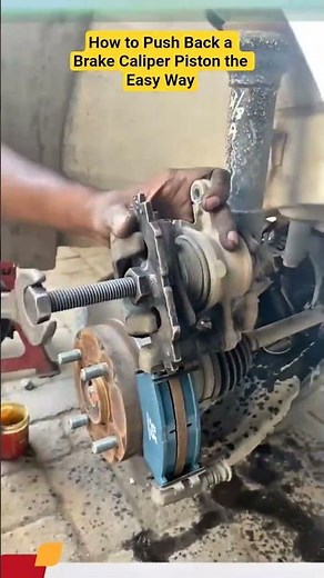 How to Push Back a Brake Caliper Piston the Easy Way #shorts #tips