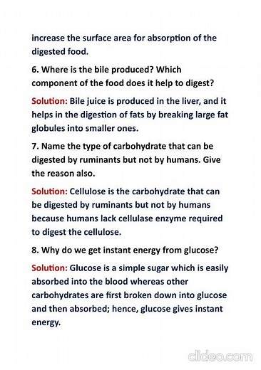 NCERT SCIENCE | Class 7 | Chapter 2 | Nutrition In Animals | Question and Answers | #studywithme
