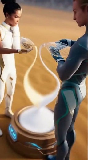 2090 Sand Pouring Olympic Flow Sculpture | Futuristic Motion Art Duel of Perfect Fluid Control