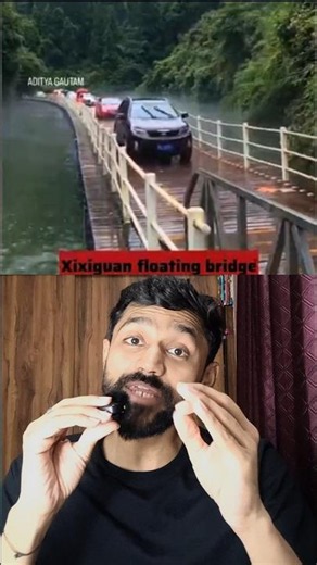 Shocking Floating bridge in China 😱💯