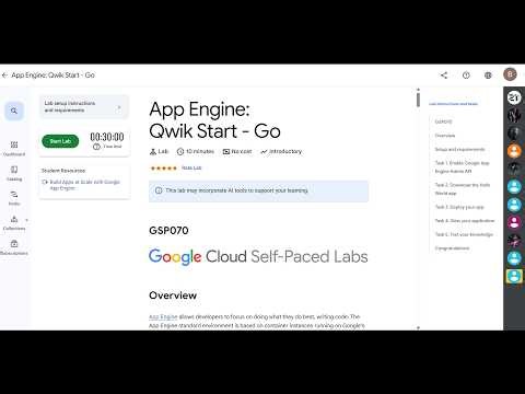 App Engine Qwik Start - Go | GSP070 (Step-By-Step Guid) | 100% Working Solution
