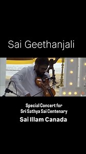 A snip from our Sai Geethanjali Concert, a special tribute for Sri Sathya Sai 100, held on Tuesday, September 23rd 2025. #sathyasai #sathyasai100 #sai100 #sairam #jaisairam #violin #carnaticviolin #carnaticmusic #carnatic #shirdisai #saibaba #omsairam #sathyasaibaba #indianclassicalmusic | Sai Illam