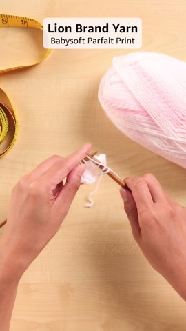 (1 Skein) Lion Brand Yarn Babysoft Baby Yarn Yarn, Parfait Print