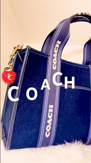 COACH DENIM SMITH TOTE COACH SMITH TOTE BAG 24 COACH OUTLET HANDBAGS #coach #coachbag