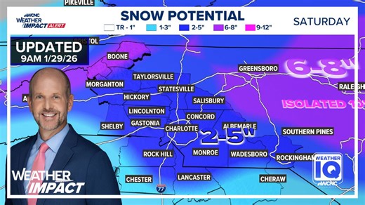 Brad Panovich Charlotte snow vlog update: 11 a.m. Thursday