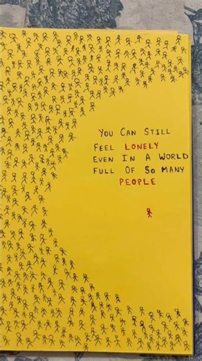 Visual representation of Loneliness🥲 #sadreality #relatable #loneliness #abstractart #viralart